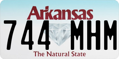 AR license plate 744MHM