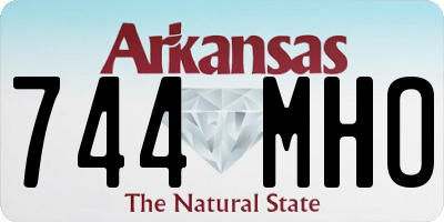 AR license plate 744MHO