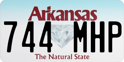 AR license plate 744MHP
