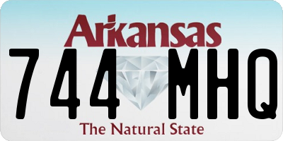 AR license plate 744MHQ