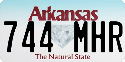 AR license plate 744MHR