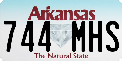 AR license plate 744MHS
