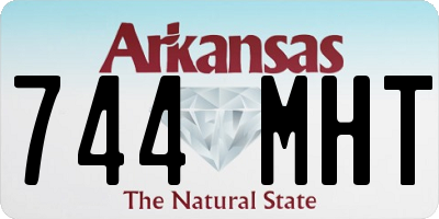 AR license plate 744MHT