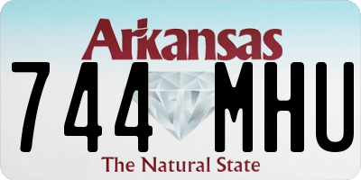AR license plate 744MHU
