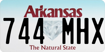 AR license plate 744MHX