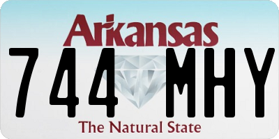 AR license plate 744MHY