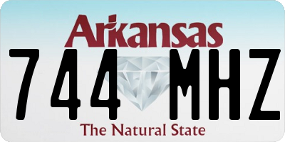 AR license plate 744MHZ