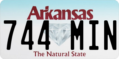 AR license plate 744MIN