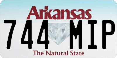 AR license plate 744MIP