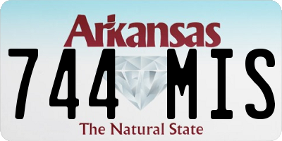 AR license plate 744MIS