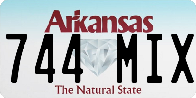 AR license plate 744MIX