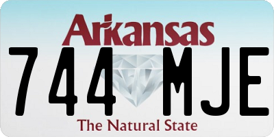AR license plate 744MJE