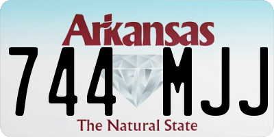AR license plate 744MJJ