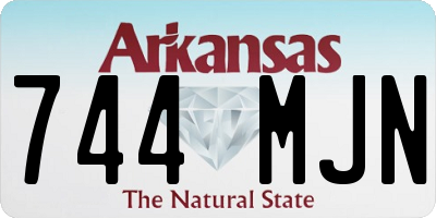 AR license plate 744MJN