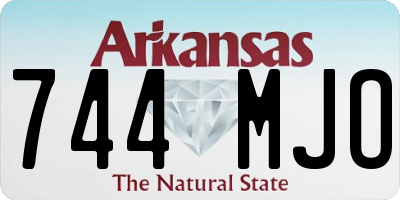 AR license plate 744MJO