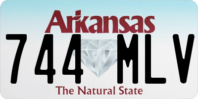 AR license plate 744MLV