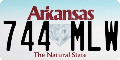 AR license plate 744MLW