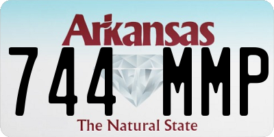 AR license plate 744MMP
