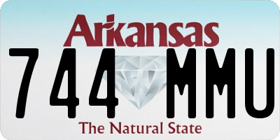 AR license plate 744MMU