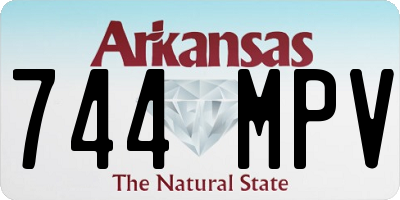 AR license plate 744MPV