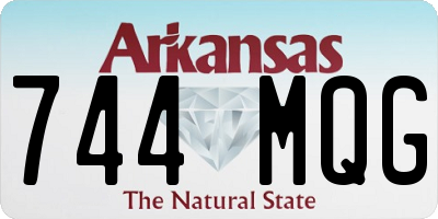 AR license plate 744MQG