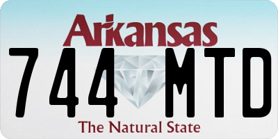 AR license plate 744MTD