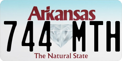 AR license plate 744MTH