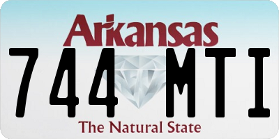 AR license plate 744MTI