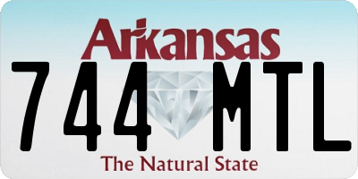 AR license plate 744MTL