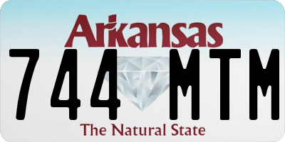 AR license plate 744MTM