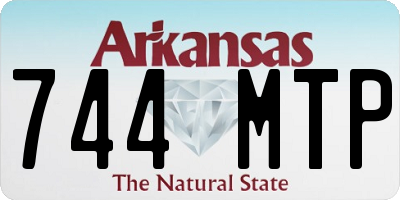 AR license plate 744MTP