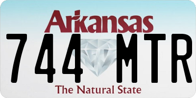 AR license plate 744MTR