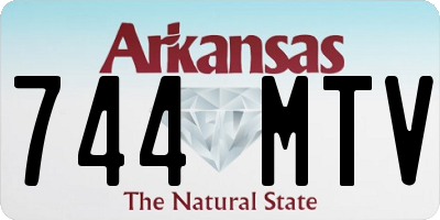 AR license plate 744MTV