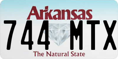 AR license plate 744MTX