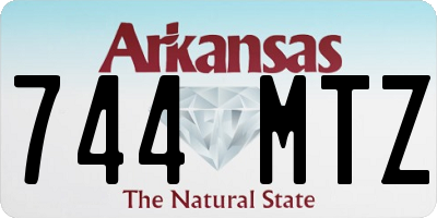 AR license plate 744MTZ