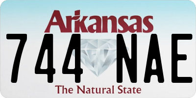 AR license plate 744NAE