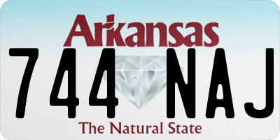 AR license plate 744NAJ