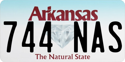 AR license plate 744NAS