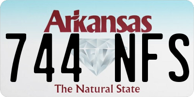 AR license plate 744NFS