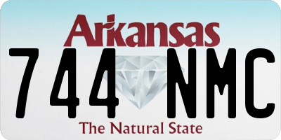 AR license plate 744NMC