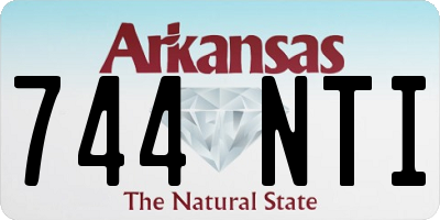 AR license plate 744NTI