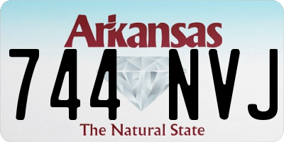 AR license plate 744NVJ