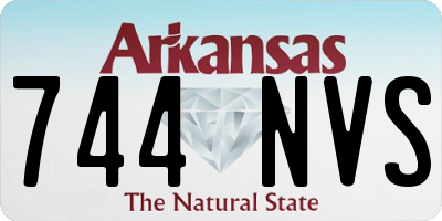AR license plate 744NVS