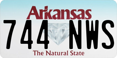 AR license plate 744NWS