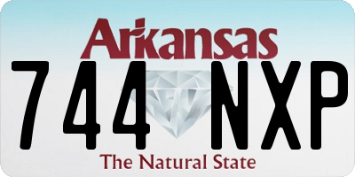 AR license plate 744NXP