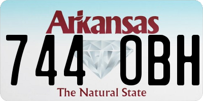AR license plate 744OBH
