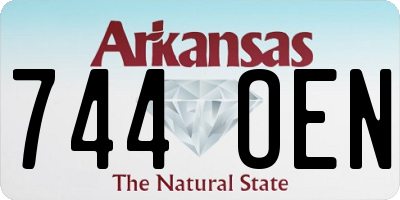 AR license plate 744OEN
