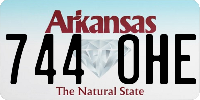 AR license plate 744OHE
