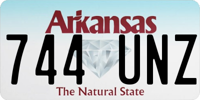 AR license plate 744UNZ