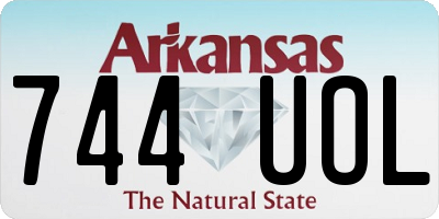 AR license plate 744UOL